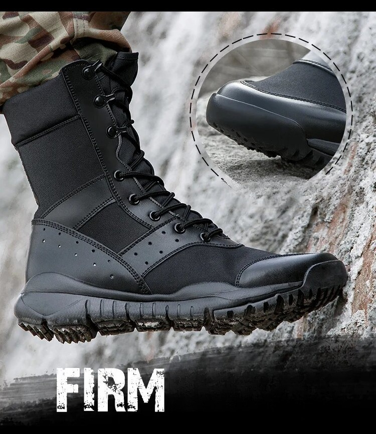 Men'S Training Shoes - Botas táticas leves e impermeáveis para