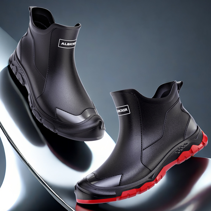 Men'S Shoes Water Resistant - Botas de Chuva Curtas Masculinas, Botas