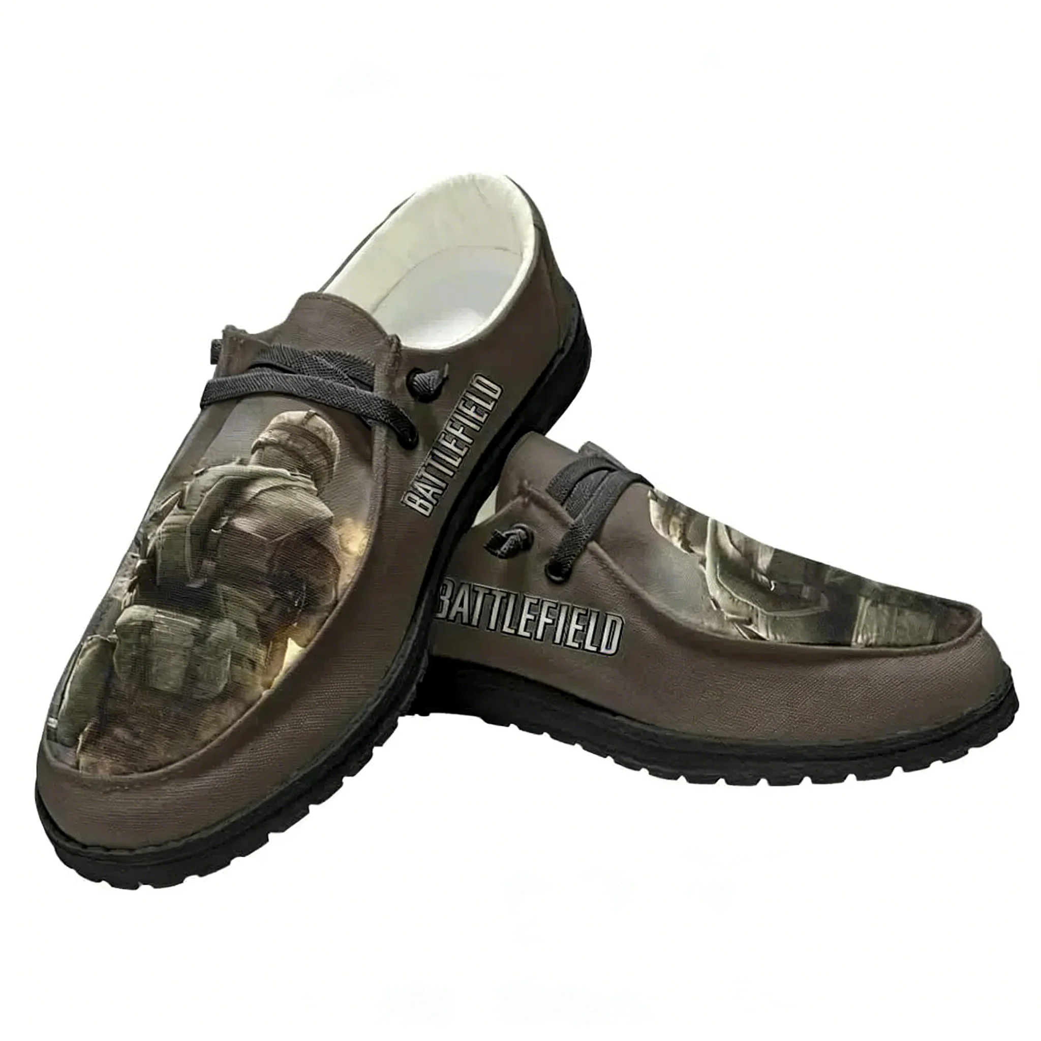 Men Shoes Oxford - Tênis Casuais Estilo Militar, Sapatos Planos