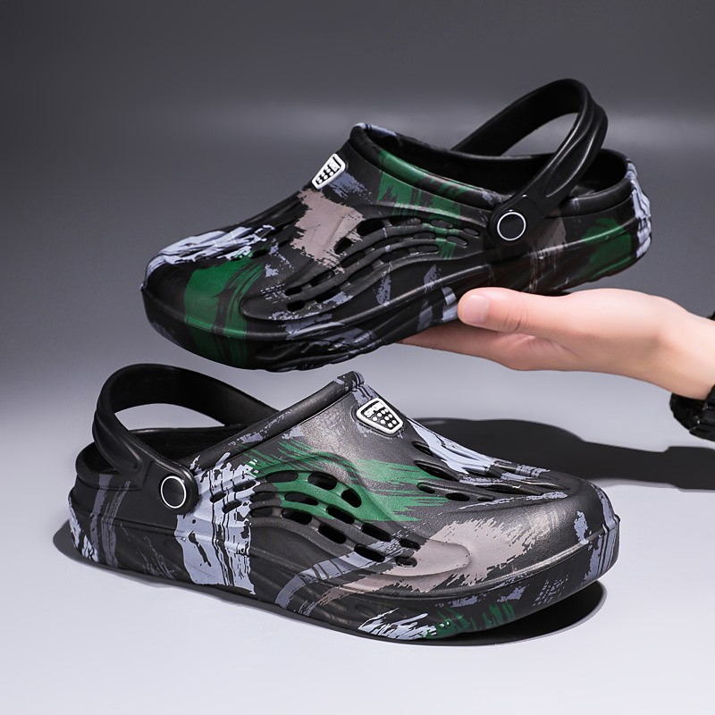 Men'S Shoes Crocs - Sandálias de Verão Masculinas com Estampa