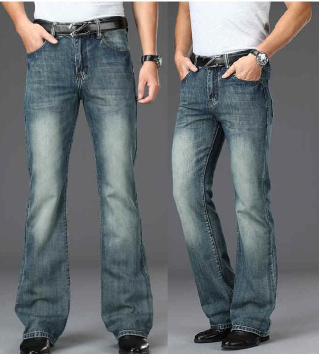 Men Shoes Jeans - Calças de brim largas masculinas calças