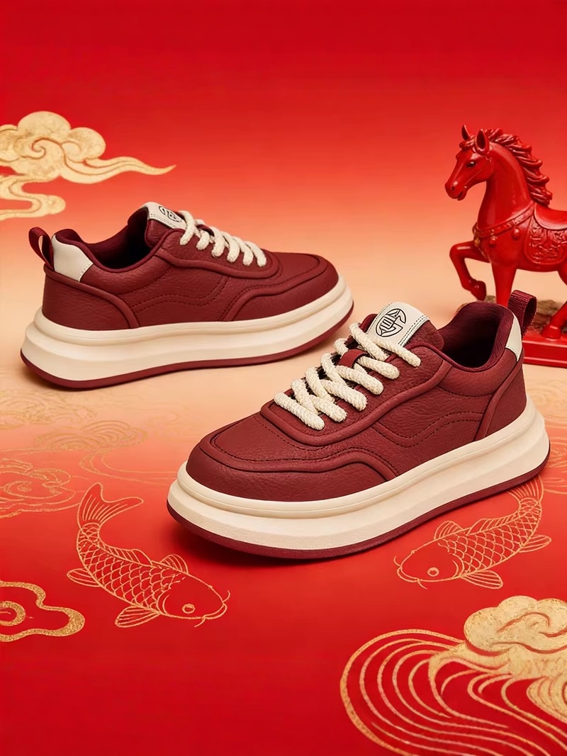 Men'S Shoes Limited Edition - Tênis Esportivo Casual Vermelho Edição Limitada