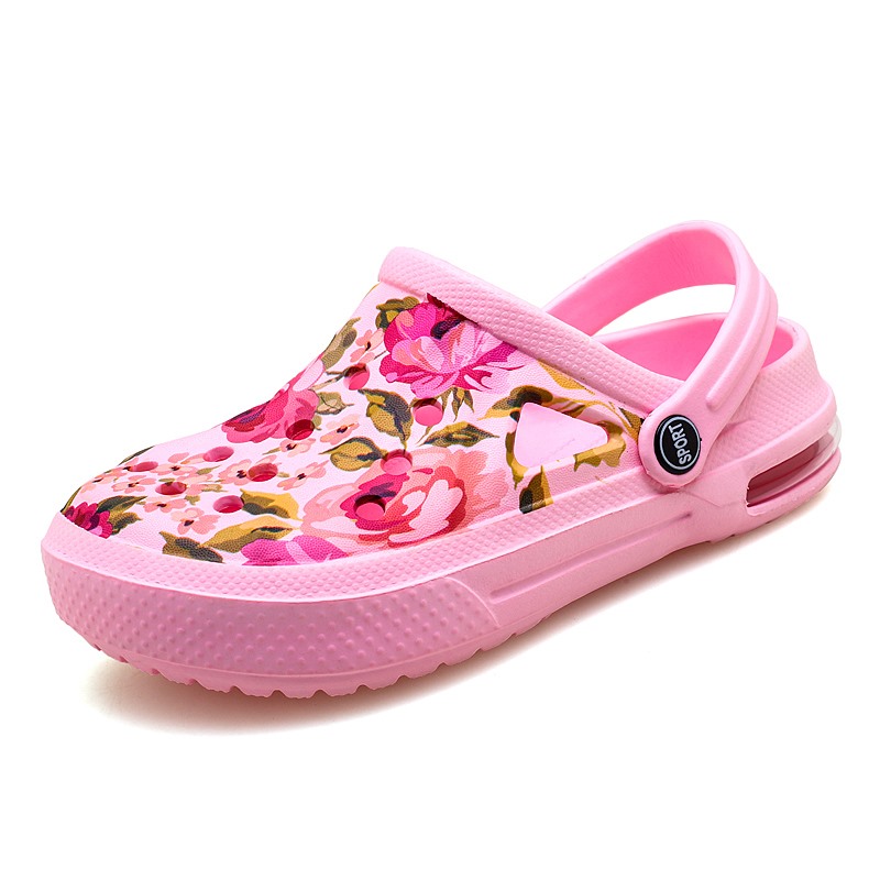 Men'S Shoes Crocs - Verão feminino floral graffiti tamancos sandálias