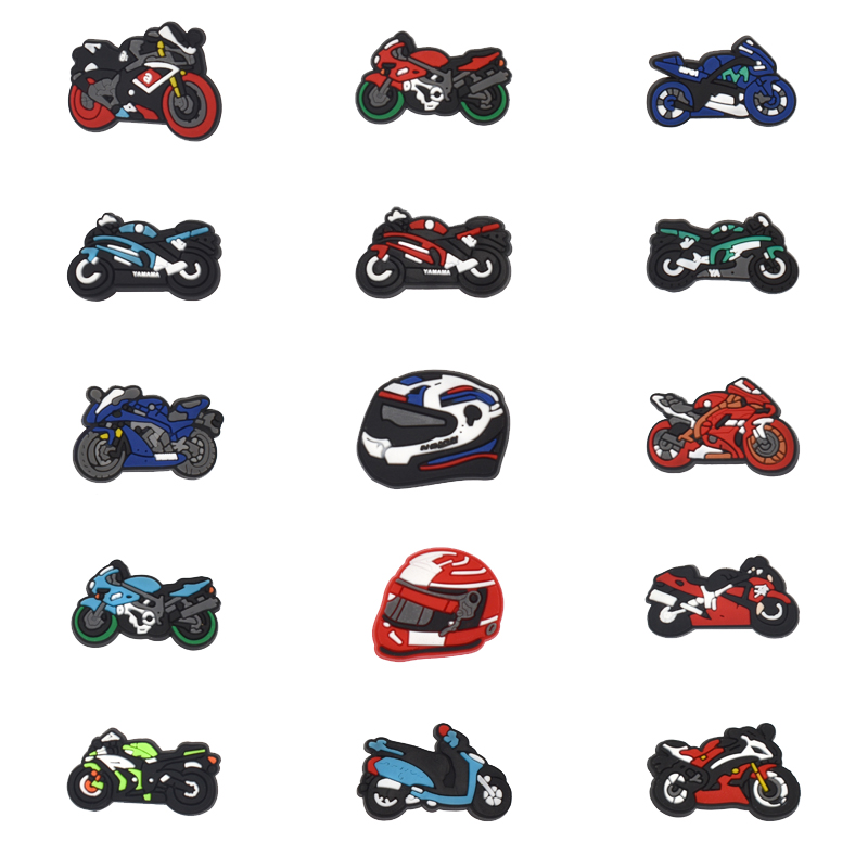 Men Shoes Jeans - Amuletos de sapato para motocicletas, sandálias