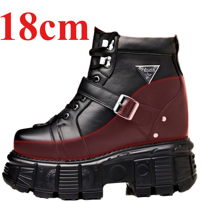 Men Shoes Type - Botas de Couro Genuíno para Motociclistas