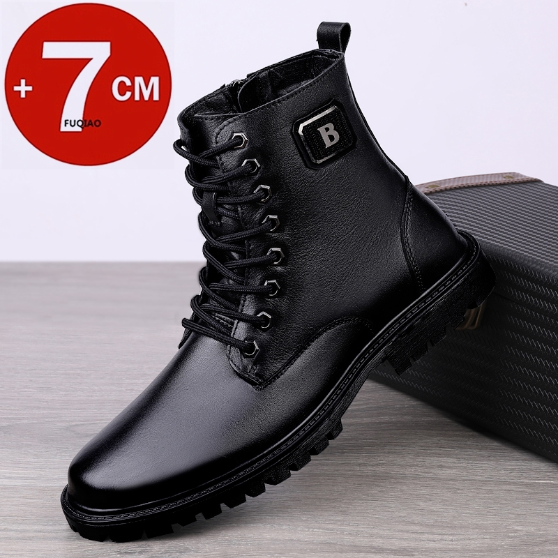 Botas de elevador de couro gen - Men Shoes Formal avaliação e preço