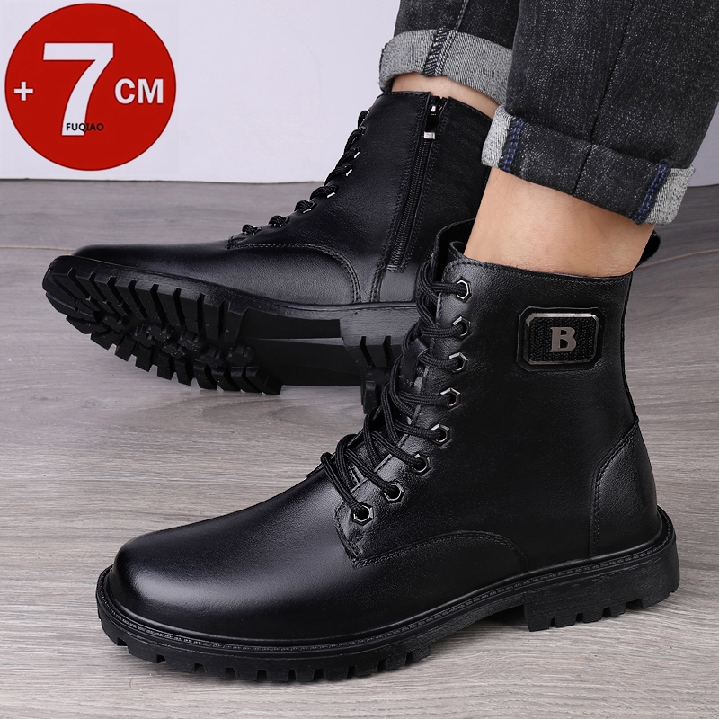 Botas de elevador de couro gen - Men Shoes Formal avaliação e preço