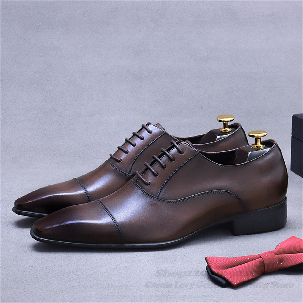 Homens oxford sapatos de couro - Men Shoes Formal avaliação e preço