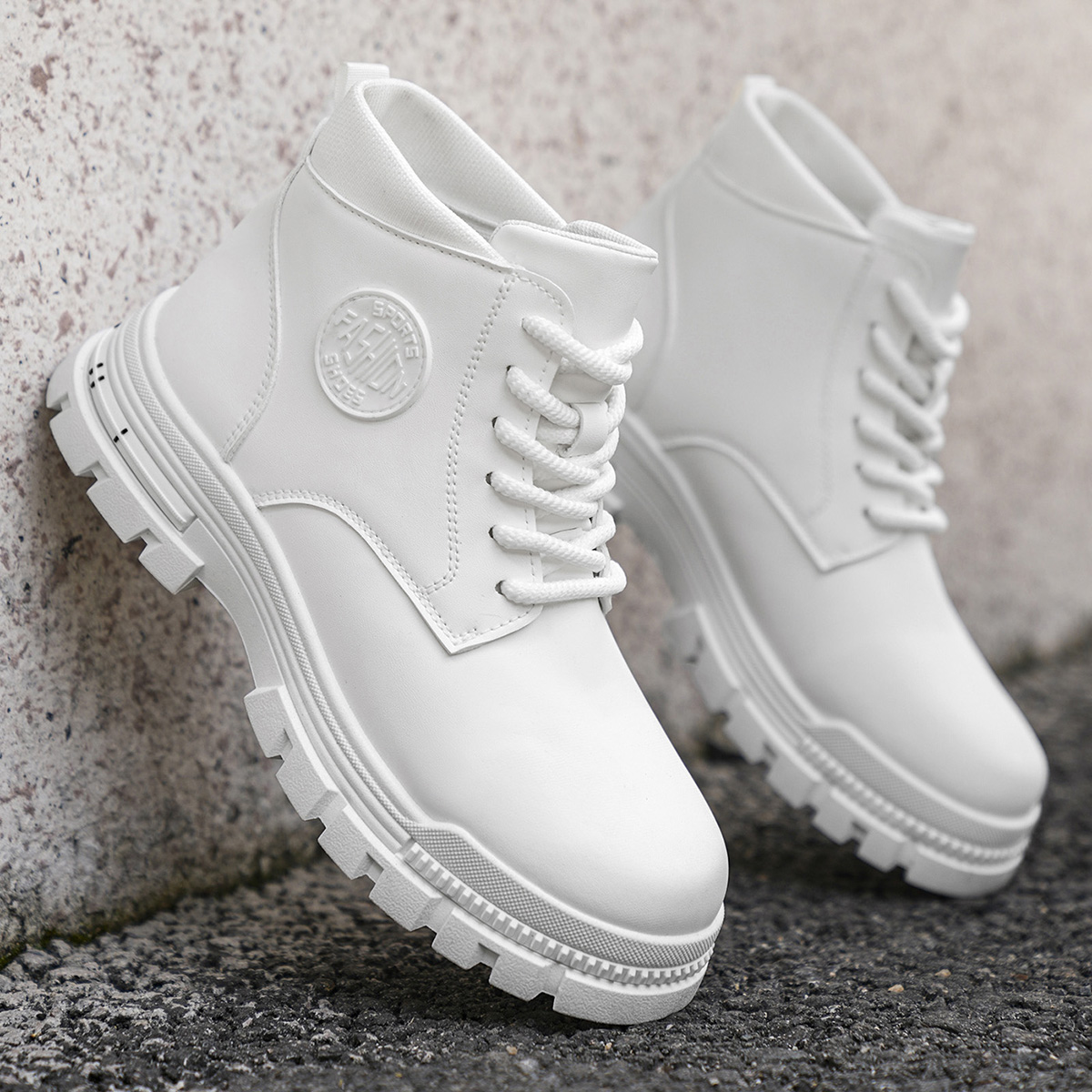 Botas de motocicleta brancas e - Men Shoes Type avaliação e preço