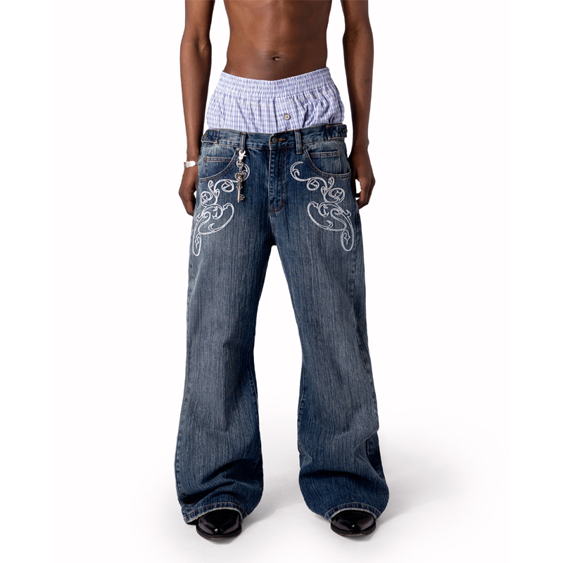 Calça Jeans Bootcut Azul Y2K V - Men Shoes Jeans avaliação e preço