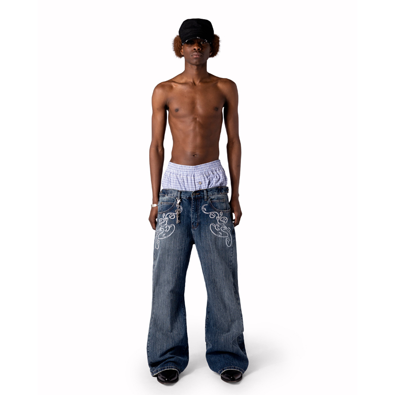 Calça Jeans Bootcut Azul Y2K V - Men Shoes Jeans avaliação e preço