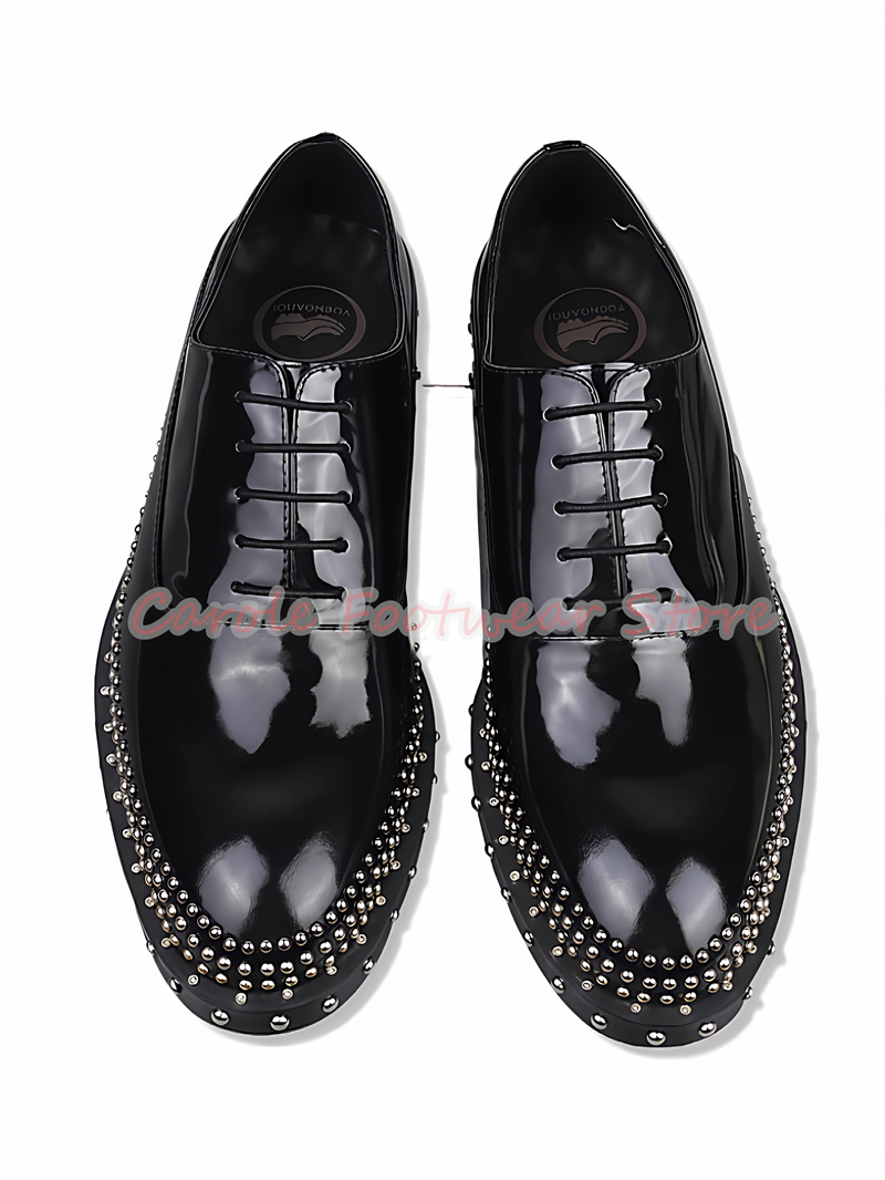 Punk rebite plataforma salto g - Men Shoes Oxford avaliação e preço