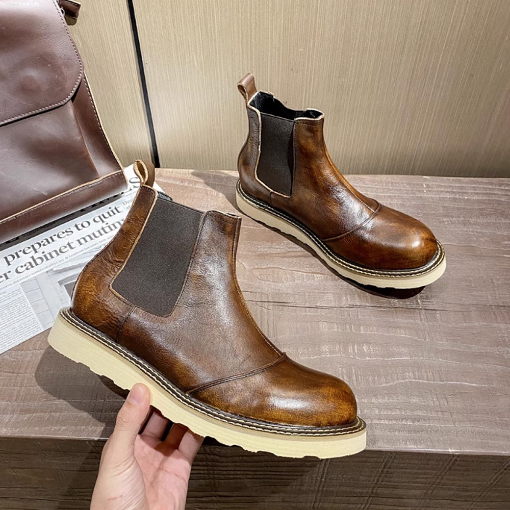 Retro masculino couro genuíno  - Men Shoes Oxford avaliação e preço