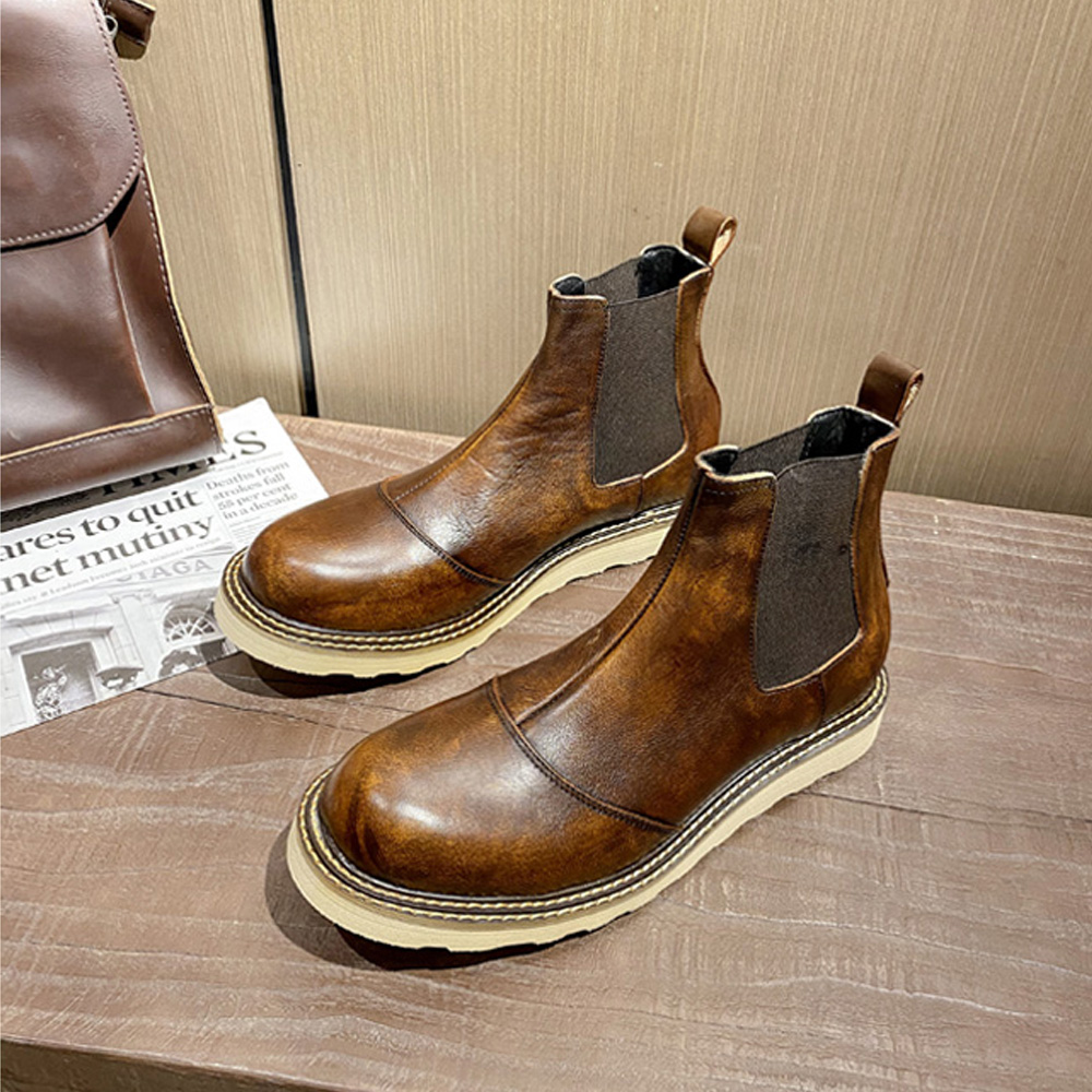 Retro masculino couro genuíno  - Men Shoes Oxford avaliação e preço