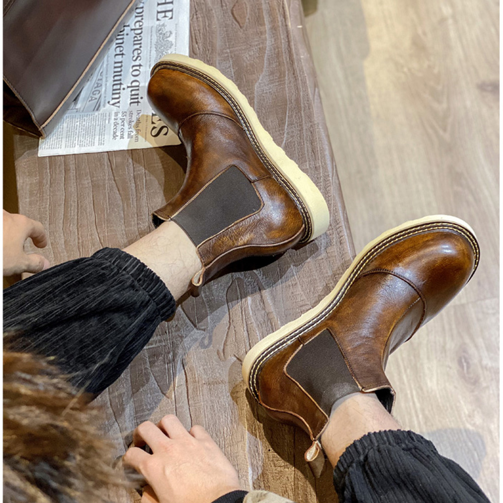 Retro masculino couro genuíno  - Men Shoes Oxford avaliação e preço