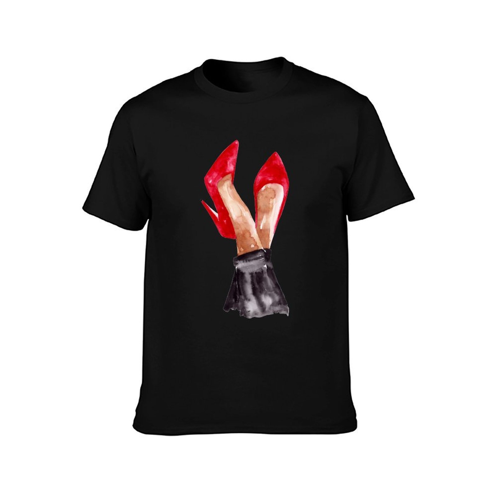 Camiseta com ilustração em aqu - Men Shoes Illustration avaliação e preço