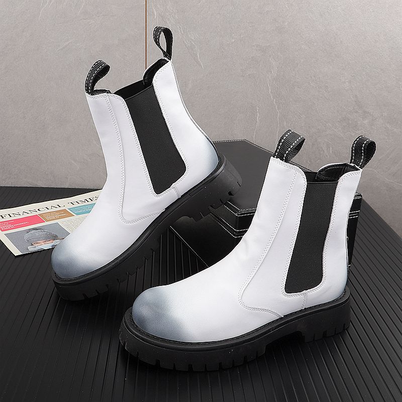 Botas de Couro Genuíno de Luxo - Men Shoes Type avaliação e preço