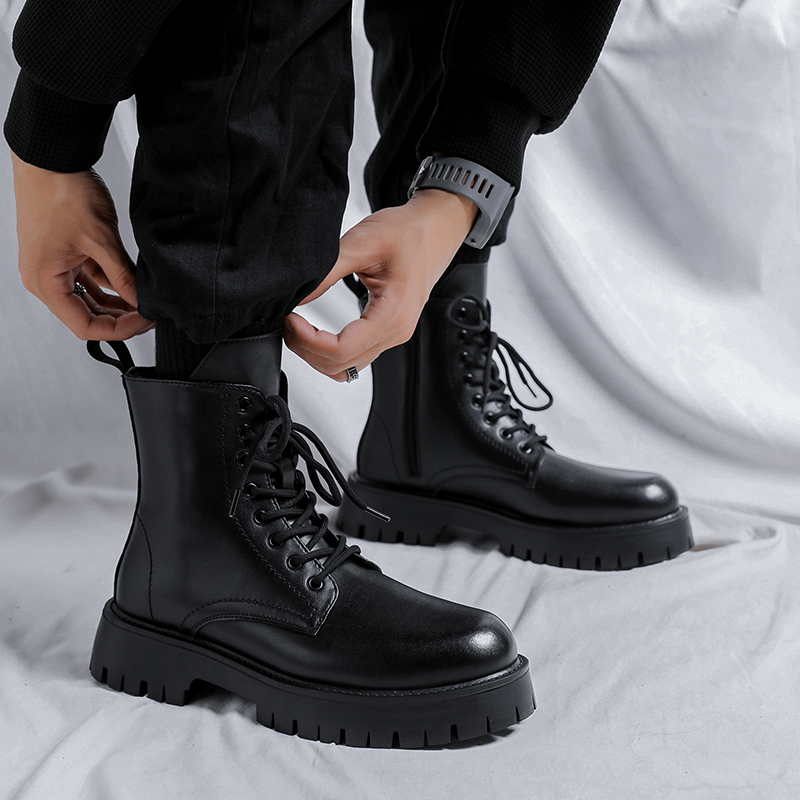 Botas de Couro Genuíno de Luxo - Men Shoes Type avaliação e preço