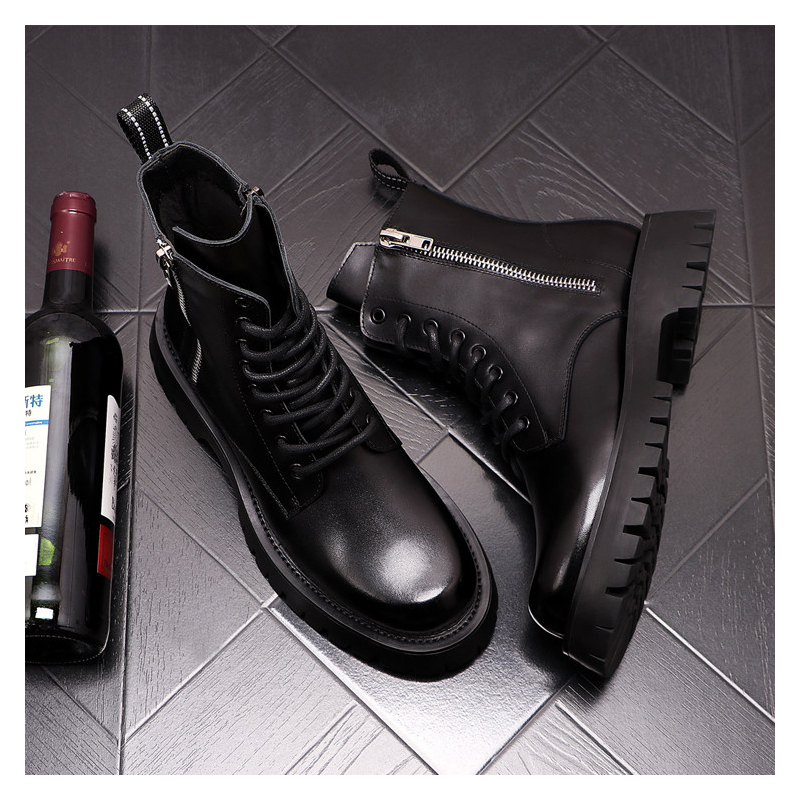Botas de Couro Genuíno de Luxo - Men Shoes Type avaliação e preço