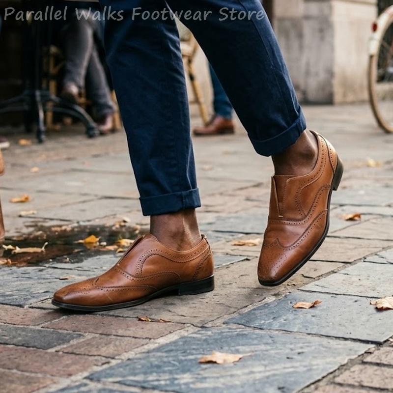 Sapatos masculinos de couro ma - Men Shoes Formal avaliação e preço