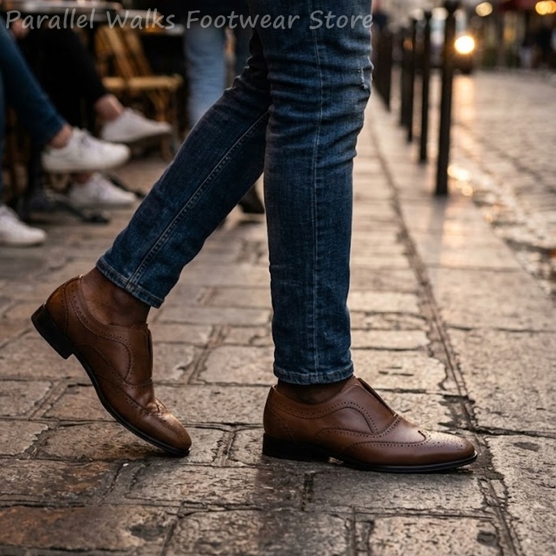Sapatos masculinos de couro ma - Men Shoes Formal avaliação e preço