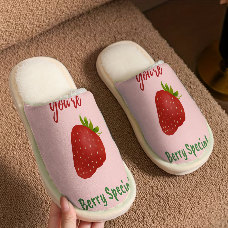Strawberry Quote Pantufas de P - Men Shoes Quotes avaliação e preço
