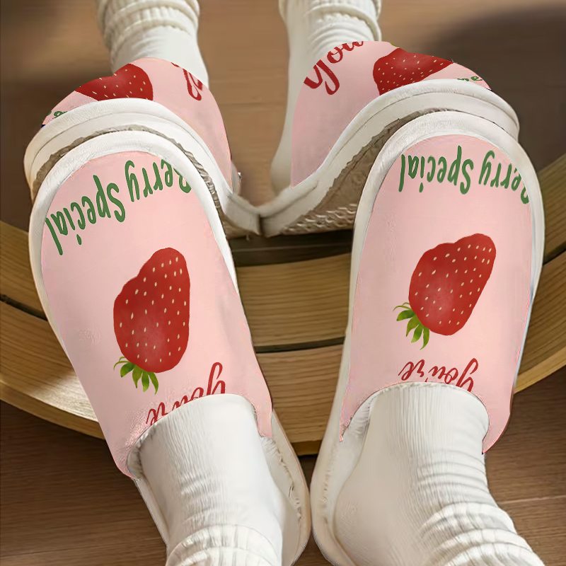 Strawberry Quote Pantufas de P - Men Shoes Quotes avaliação e preço