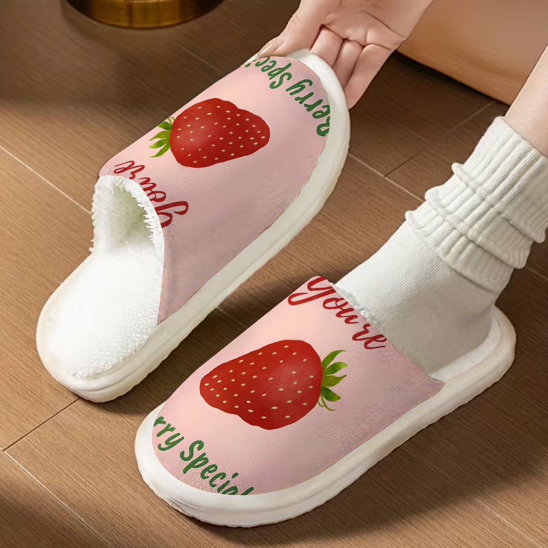 Strawberry Quote Pantufas de P - Men Shoes Quotes avaliação e preço