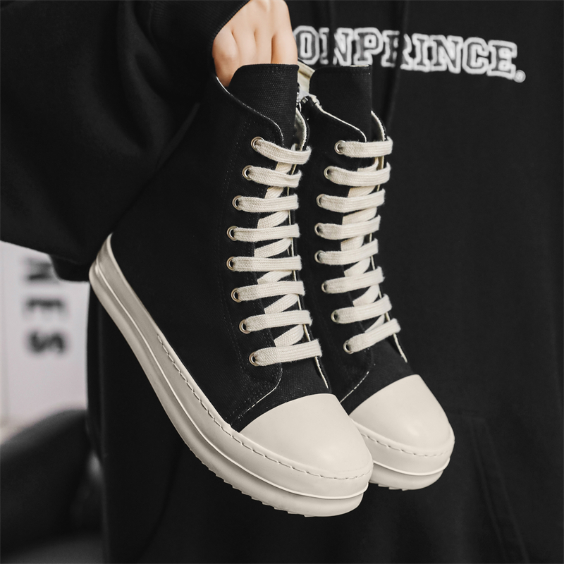 Tênis Masculinos Populares, Sa - Canvas Sneaker High avaliação e preço