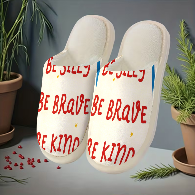 Kind Quote Chinelos de Pelúcia - Men Shoes Quotes avaliação e preço