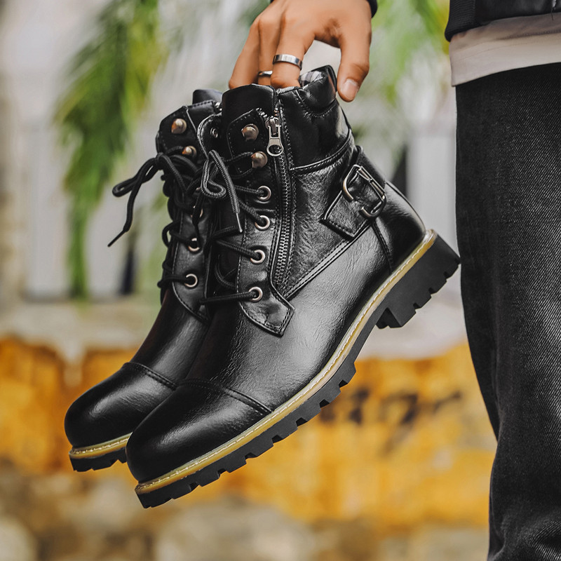 Botas de Couro Masculinas de M - Men Shoes Oxford avaliação e preço